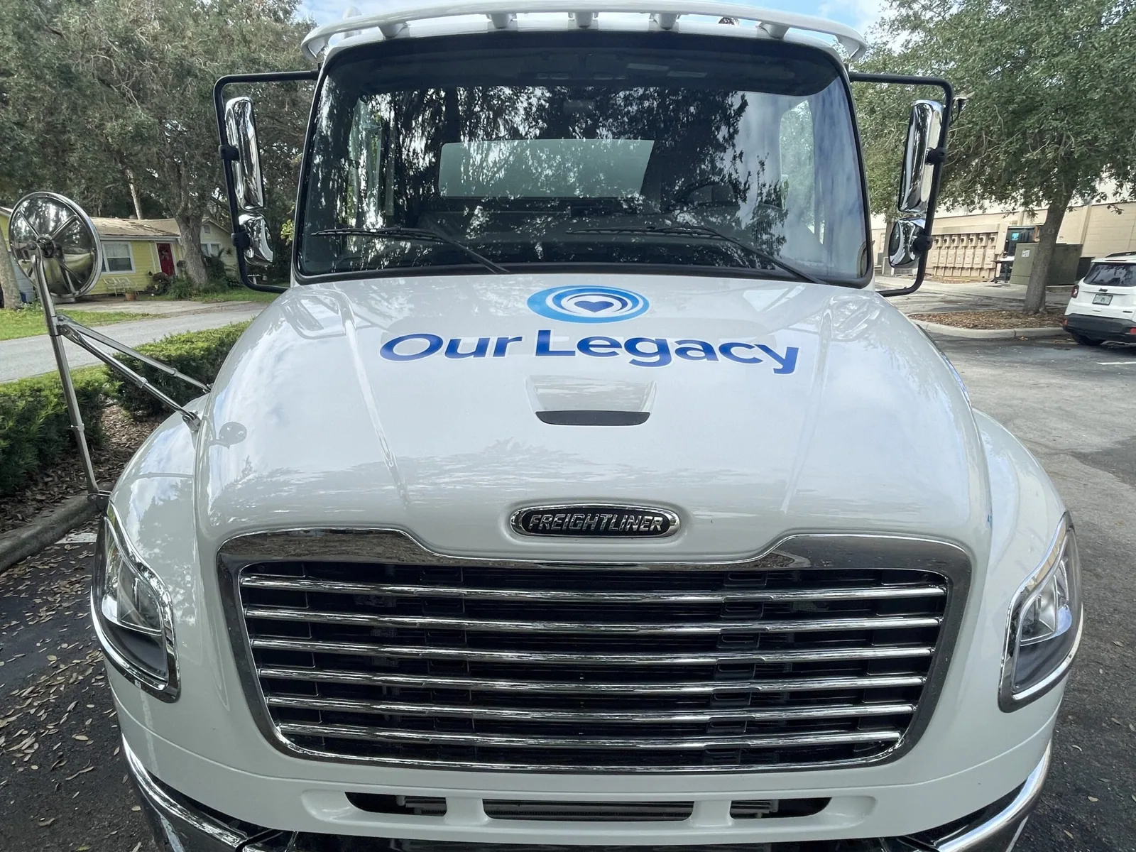 Celebration Sanitation — Truck hood with Our Legacy lettering, Celebration Sanitation project